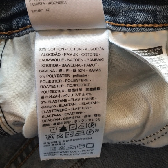 NWOT Levi’s 711 Skinny Jeans - Picture 9 of 9